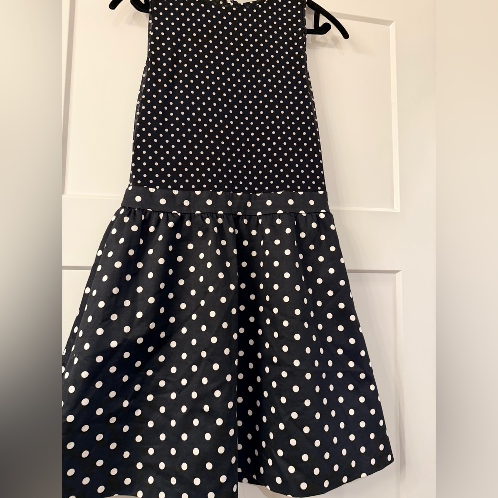 New Alice + Olivia Chara Mixed Scale Polka Sot Sleevless Fit & Flare Minidress - Picture 7 of 9